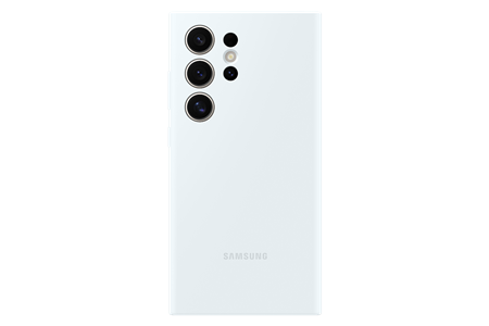 Funda de silicona Samsung Galaxy S24 Ultra Blanco